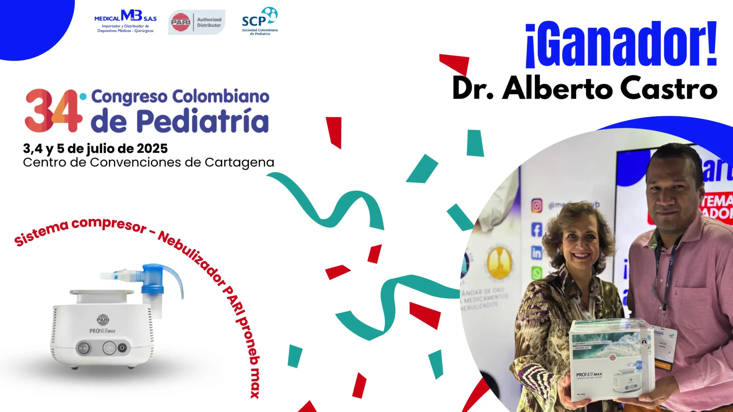 Ganador Sorteo PARI Proneb Max - Congreso Pediatria Ganador Sorteo PARI Proneb Max - Congreso Pediatria