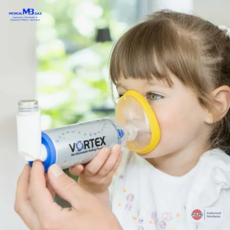 Inhalocámara PARI VORTEX + Nueva Mascarilla Amarilla para Niños - Medical M&B Tienda