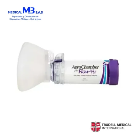 AEROCHAMBER PLUS FLOW-VU con máscara mediana para niños y adultos (+5 años) - Medical M&B